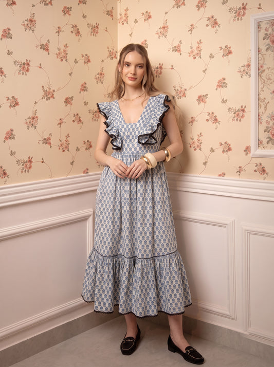 PRINTED MAXI DRESS