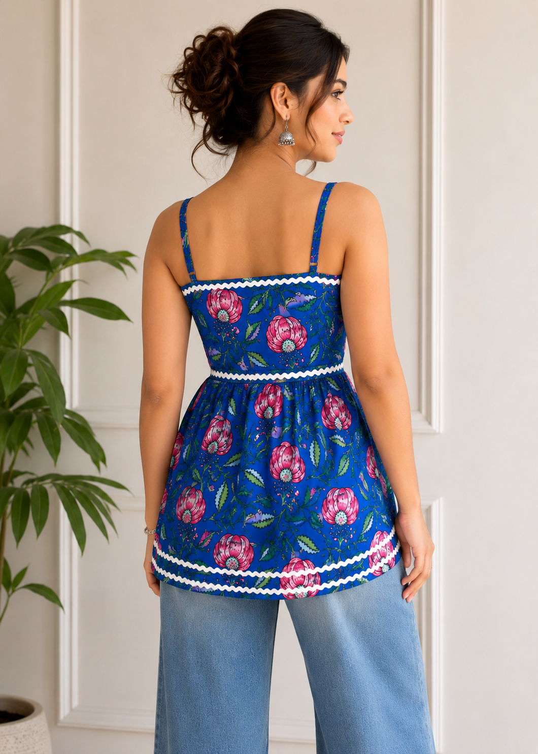 BLUE OPIUM ROUND KURTI