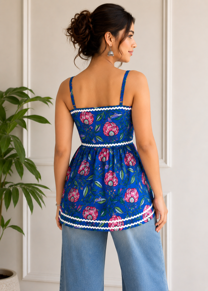 BLUE OPIUM ROUND KURTI