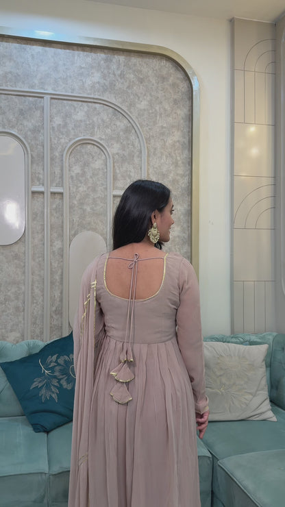 SEJ GEORGETTE ANARKALI SUIT